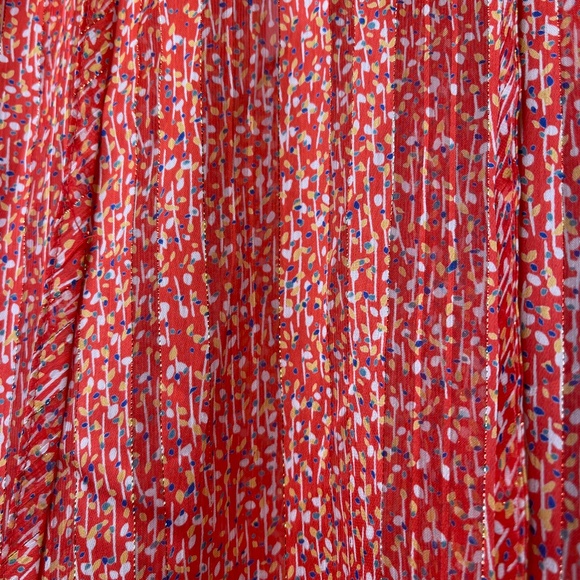 Collective Concepts | NWT Metallic Micro Floral Long Sleeve Lightweight Blouse - Picture 10 of 14